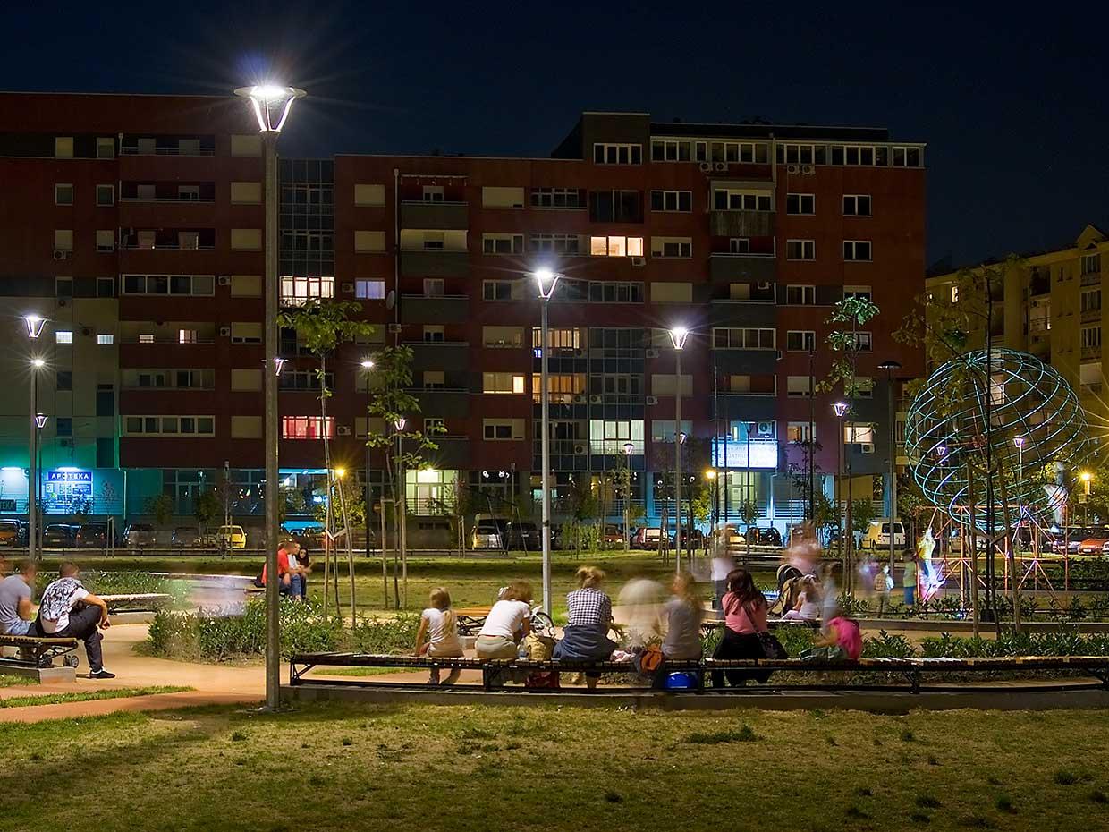Lighting to provide more green spaces for residents and enable parks to flourish