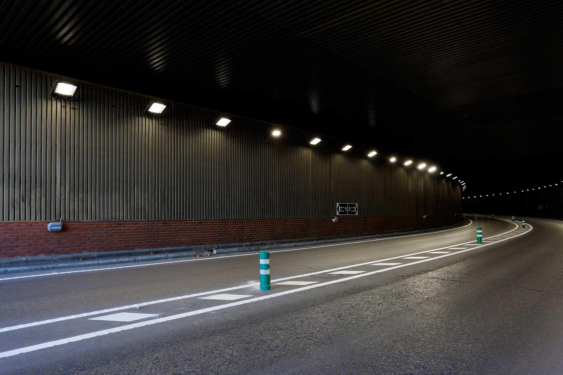 Una solución inteligente de iluminación sostenible mejora la seguridad del túnel de Aguas Vivas