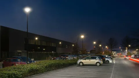 Friza led luminaire improves safety for employees and visitors with reduced energy costs